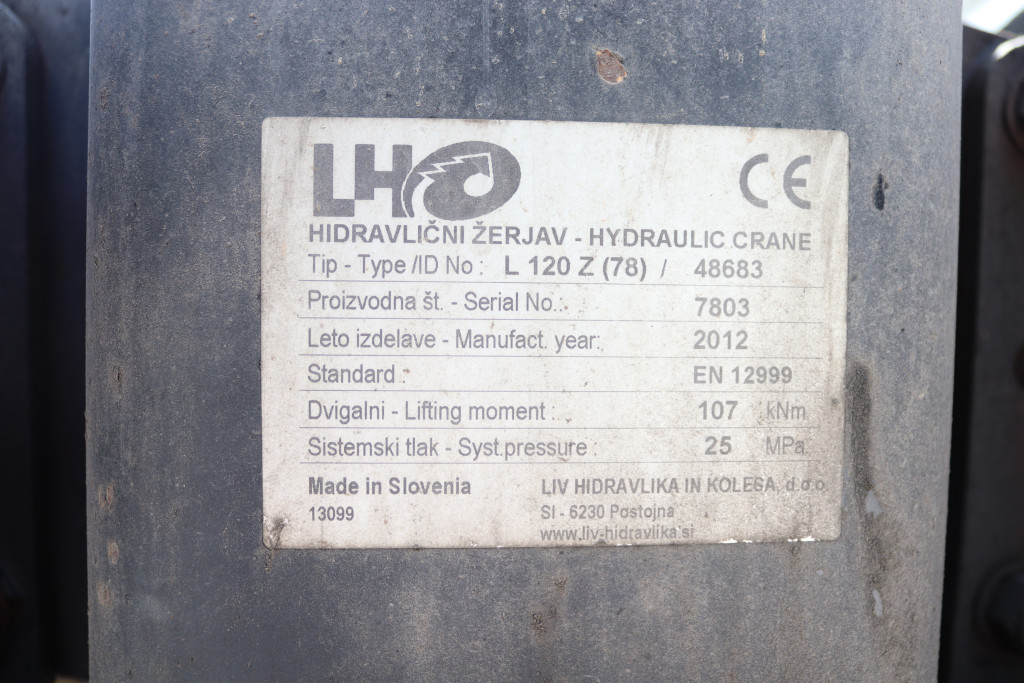 
								4912 andere LIV L120Z78 Holzkran ohne Greifer full									