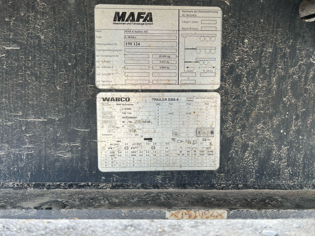 
								5312 andere Mafa AndresAG Typ L18/68e Alu Boden 60% Reifen full									