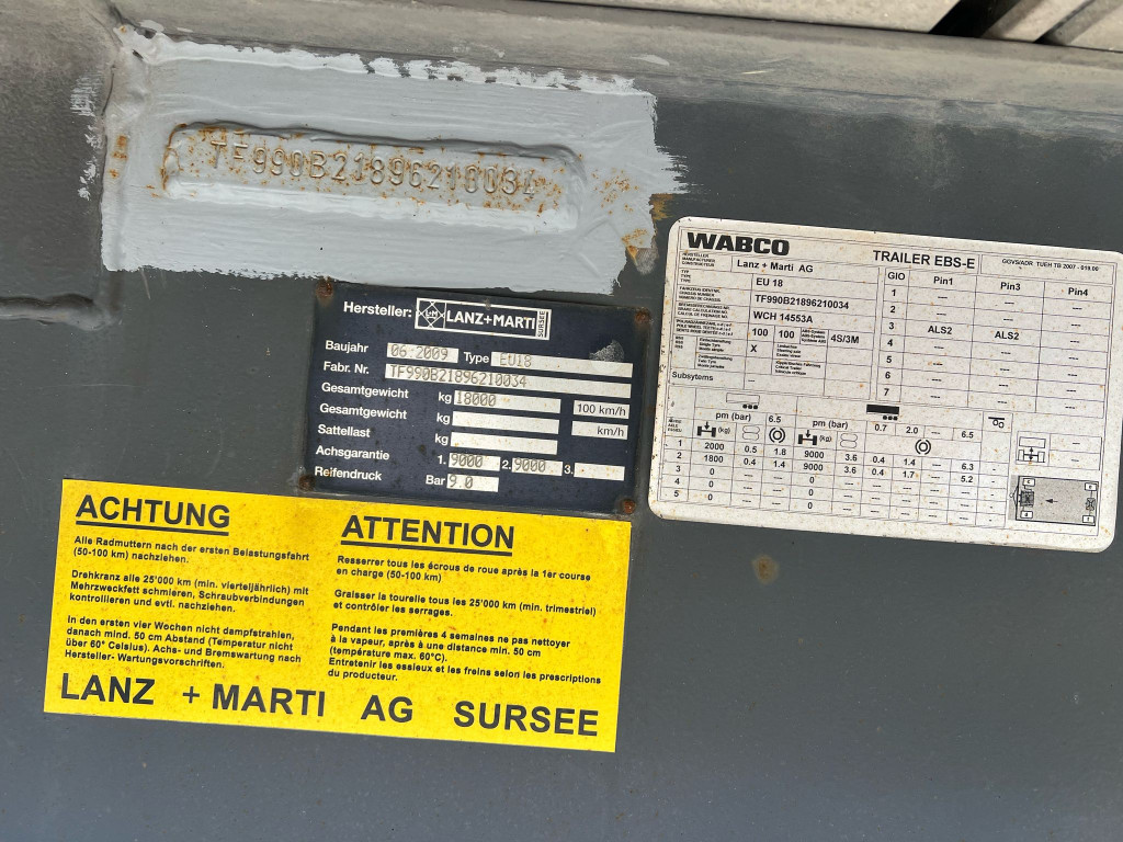 
								5341 andere Lanz+Marti EU 18 Durchlader Bordwände Alu.Felgen full									