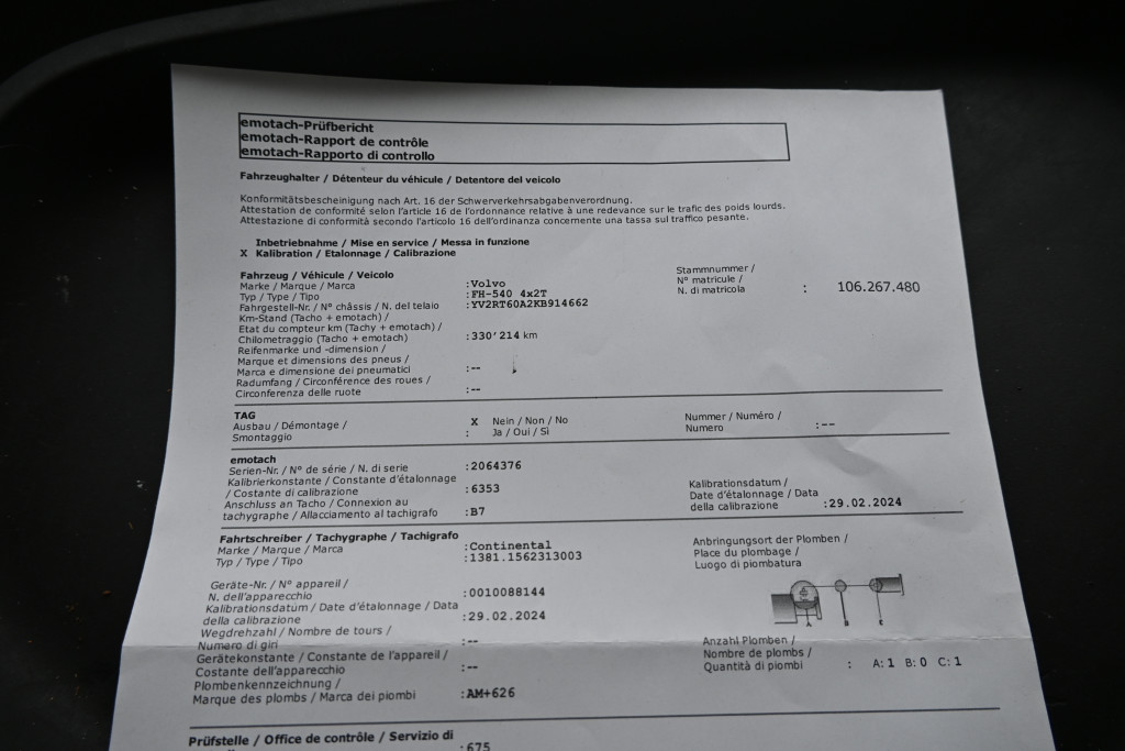 
								5342 Volvo FH540 E6 VEB Alu Felgen Ledersitze Navi full									