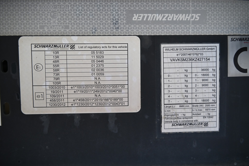 
								5363 Schwarzmueller HKS2/E 36.000 kg Liftachse full									