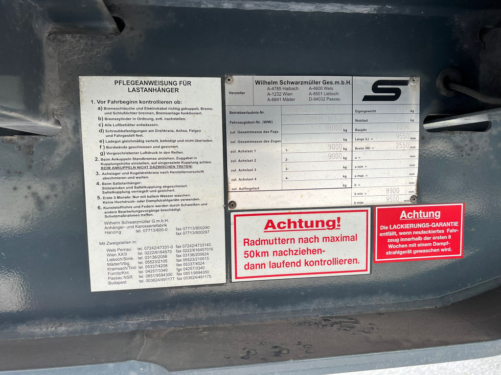 
								5412 Schwarzmueller PA 2/E Schiebeplane Durchlader Edscha 2,7m full									