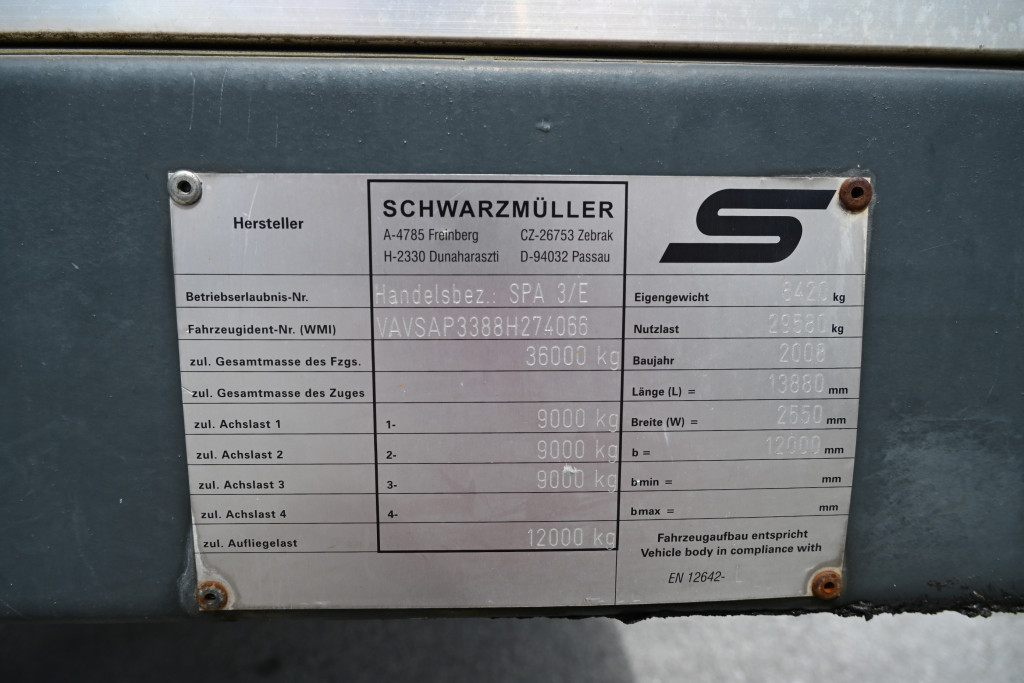 
								5414 Schwarzmueller SPA 3/E 13,5m GG 36t full									